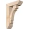Ekena Millwork Merced Slat Smooth Bracket w/ Offset Brace, Douglas Fir, 5 1/2"W x 16"D x 24"H BKT0604X16X24MRC06SDF - alternate 1